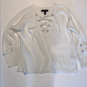 Forever 21 women’s white sweater